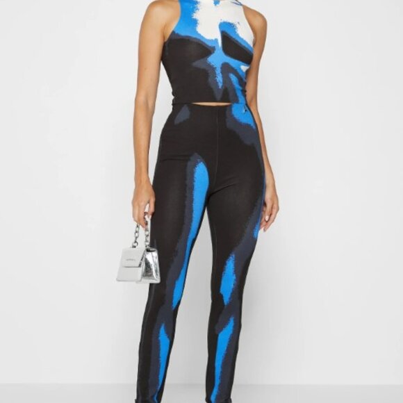 NWT Manière De Voir Body Print Top and Leggings Size 6 - Picture 1 of 12